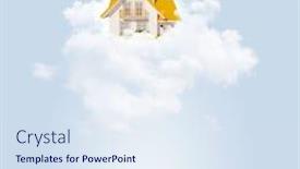  Presentation with light abstract - PPT layouts featuring abstract light blue background with various objects background and a sky blue colored foreground