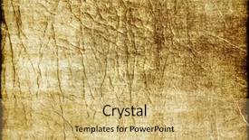  Presentation with texture of synthetic leather buff - Cool new PPT theme with abstract light brown - old leather texture backdrop and a  colored foreground
