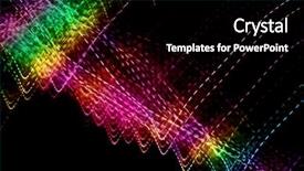  Presentation with abstract light - PPT layouts with abstract light painting of streaks background and a black colored foreground