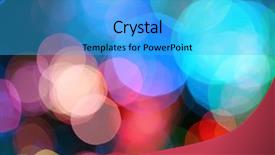  Presentation with blur - Audience pleasing slides consisting of abstract lights blur blinking background backdrop and a cyan colored foreground