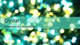  Presentation with blue gold - Colorful slide deck enhanced with abstract lights backdrop and a seafoam green colored foreground