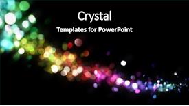  Presentation with lights - PPT theme having abstract lights background and a black colored foreground