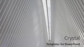  Presentation with abstract modern architecture - Beautiful PPT theme featuring abstract-lines-on-architecture-modern backdrop and a light gray colored foreground