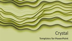  Presentation with lines - Amazing theme having abstract lines waves backdrop and a yellow colored foreground