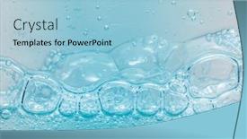  Presentation with soap - Slide set with abstract-liquid-soap-bubbles-background background and a light blue colored foreground