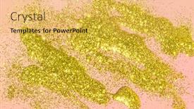  Presentation with golden lights - Amazing slide deck having abstract-luxurious-liquid-golden-lights backdrop and a yellow colored foreground