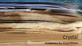  Presentation with vintage paper - Colorful slide set enhanced with abstract macro vintage paper textures backdrop and a coral colored foreground