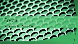  Presentation with abstract - Cool new presentation theme with abstract-metal-grid-background backdrop and a seafoam green colored foreground