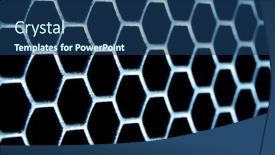  Presentation with abstract - Slide set featuring abstract-metal-grid-background background and a ocean colored foreground