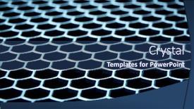  Presentation with aesthetic grid - Slide set with abstract-metal-grid-background background and a ocean colored foreground