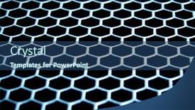  Presentation with grill - Cool new presentation with abstract-metal-grill-with-honeycomb backdrop and a ocean colored foreground