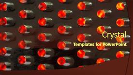  Presentation with orange colored - Slide set having abstract-metalic-background-with-red background and a tawny brown colored foreground