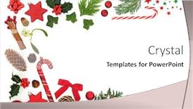  Presentation with festive season - Presentation theme with abstract-minimalist-background-border background and a white colored foreground