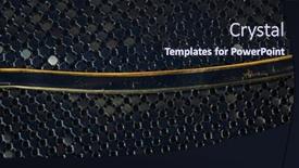  Presentation with deep blue - Presentation theme consisting of abstract-minimalistic-pattern-intersecting-strips background and a wine colored foreground