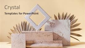  Presentation with abstract leaves - Slide deck featuring abstract-modern-still-life-natural background and a lemonade colored foreground