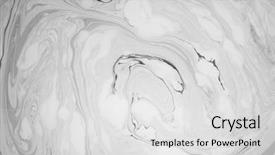  Presentation with black stain abstract watercolour - Audience pleasing theme consisting of abstract monochrome marble background stains backdrop and a light gray colored foreground