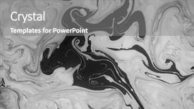  Presentation with marble - Colorful presentation design enhanced with abstract monochrome marble background stains backdrop and a gray colored foreground