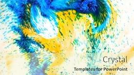  Presentation with multicolor - Slide set enhanced with you with her finger product background and a coral colored foreground