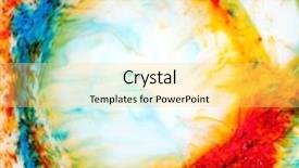  Presentation with multicolor - Beautiful slide set featuring abstract multicolor background with blurred backdrop and a yellow colored foreground