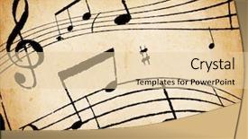  Presentation with abstract music - Theme featuring abstract music background background and a lemonade colored foreground