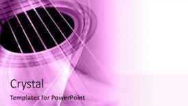  Presentation with abstract music - Beautiful presentation design featuring abstract musical background backdrop and a lavender colored foreground