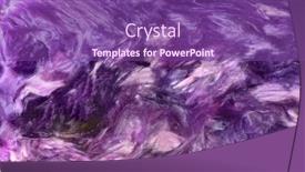  Presentation with mineral - PPT theme with abstract-natural-texture-from-lilac background and a violet colored foreground