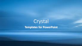  Presentation with serene - Cool new PPT theme with abstract-nature-background-minimalistic-icelandic backdrop and a teal colored foreground