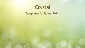  Presentation with abstract spring green - Slide deck consisting of abstract nature background with grass background and a cream colored foreground