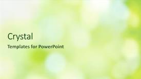  Presentation with green nature - Colorful PPT theme enhanced with abstract nature bokeh background backdrop and a soft green colored foreground