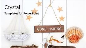  Presentation with nautical - Beautiful slide deck featuring abstract nautical background with gone backdrop and a sky blue colored foreground