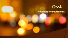 Presentation with abstract - Cool new slide deck with abstract-night-bokeh-background and a tawny brown colored foreground