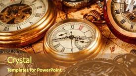  Presentation with vintage antique pocket watch vintage - Slide set enhanced with abstract numbers background - vintage antique pocket watch background and a tawny brown colored foreground