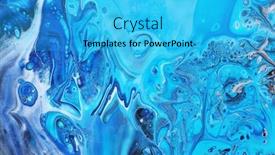  Presentation with swirls - Cool new slide set with incorporates the swirls of marble backdrop and a cyan colored foreground