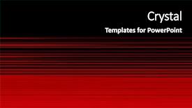 Presentation with abstract black and red - Beautiful presentation theme featuring abstract of red horizontal lines backdrop and a black colored foreground