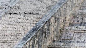  Presentation with mayan - Presentation theme having abstract-of-the-steps background and a light gray colored foreground