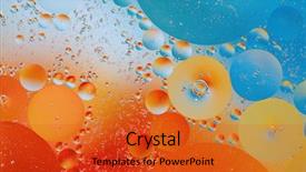  Presentation with oil - PPT theme having abstract oil and water background and a red colored foreground