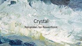  Presentation with canvas - PPT layouts with abstract oil painted texture background and a light gray colored foreground