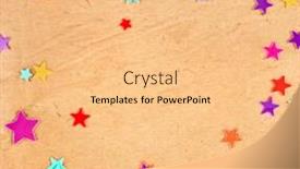  Presentation with stars - Theme consisting of paper background with colorful star background and a lemonade colored foreground