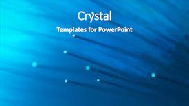  Presentation with fibers - Slide deck enhanced with abstract optical fibers background and a gray colored foreground