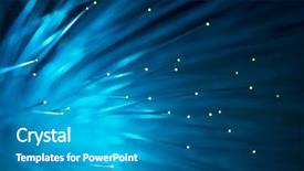  Presentation with fibers - Colorful slide set enhanced with abstract optical fibers backdrop and a teal colored foreground