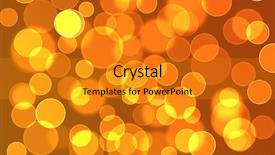 Presentation with orange abstract - Presentation with abstract orange - circle bokeh background and a gold colored foreground