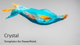  Presentation with speed - Beautiful theme featuring abstract orange - flying fabric - high speed backdrop and a light gray colored foreground