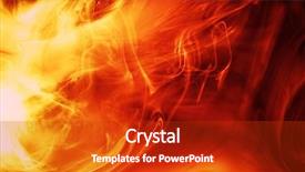  Presentation with fiery - Presentation theme enhanced with abstract orange - magical fiery background background and a crimson colored foreground