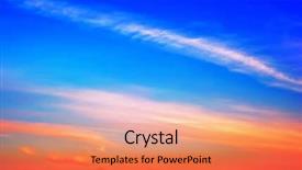  Presentation with orange abstract - Presentation theme with abstract orange - rare colorful sky at sunset background and a coral colored foreground