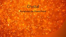  Presentation with orange abstract - Beautiful theme featuring abstract orange background with particles backdrop and a gray colored foreground