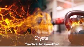  Presentation with orange abstract - Slides consisting of abstract orange glowing black background background and a red colored foreground