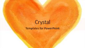  Presentation with abstract watercolor - Audience pleasing slides consisting of abstract orange watercolor hand painted backdrop and a gray colored foreground