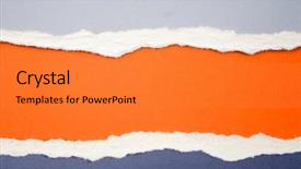  Presentation with orange abstract - Amazing PPT theme having abstract organge blue - ripped paper on orange background backdrop and a gold colored foreground