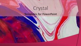  Presentation with fluid - Theme featuring abstract-paint-background-color-mix background and a coral colored foreground