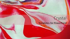  Presentation with fluid - Slide deck consisting of abstract-paint-background-color-mix background and a coral colored foreground